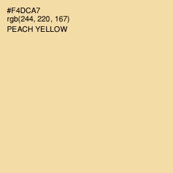 #F4DCA7 - Peach Yellow Color Image
